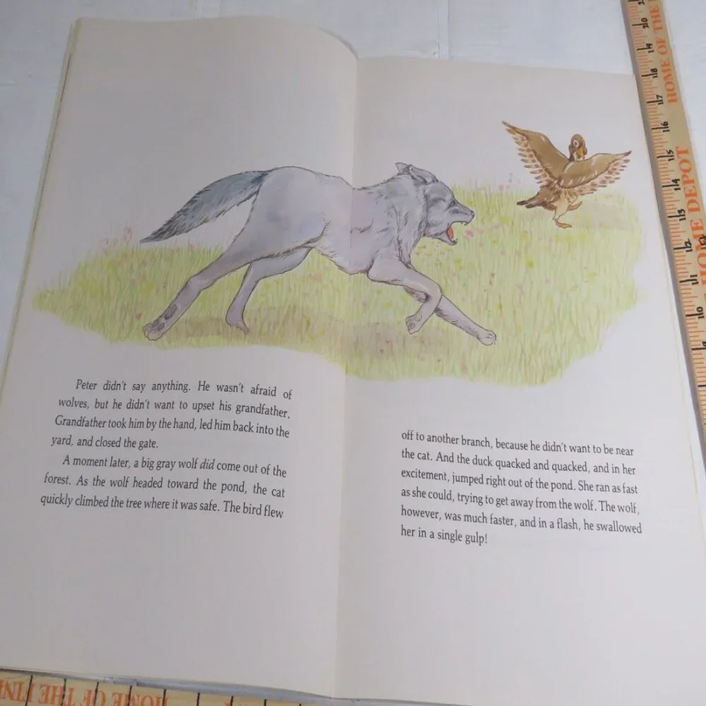 Peter and the Wolf BIG BOOK (almost 2 feet tall) Classroom Size